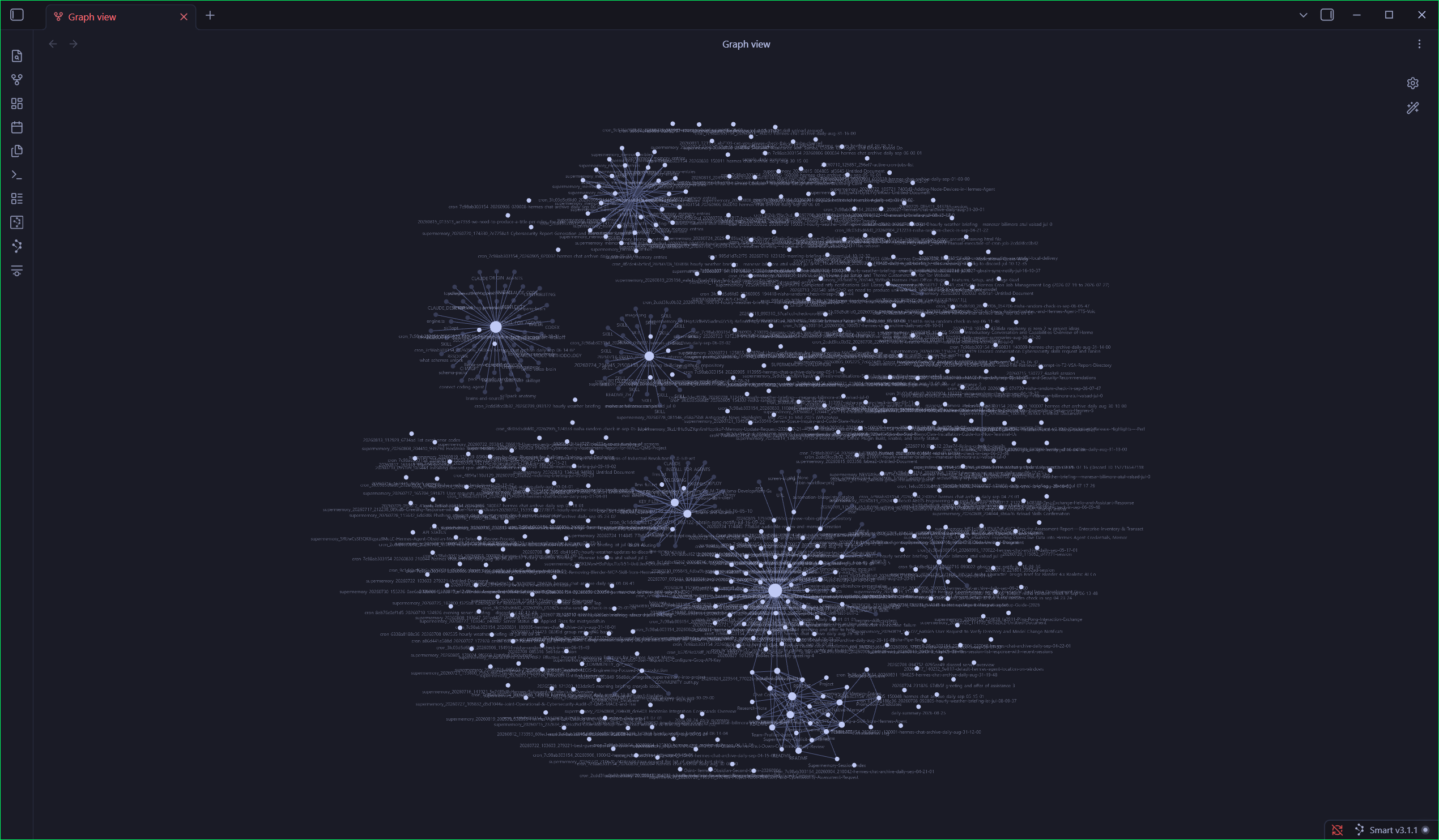 Hermes Brain Obsidian Graph View